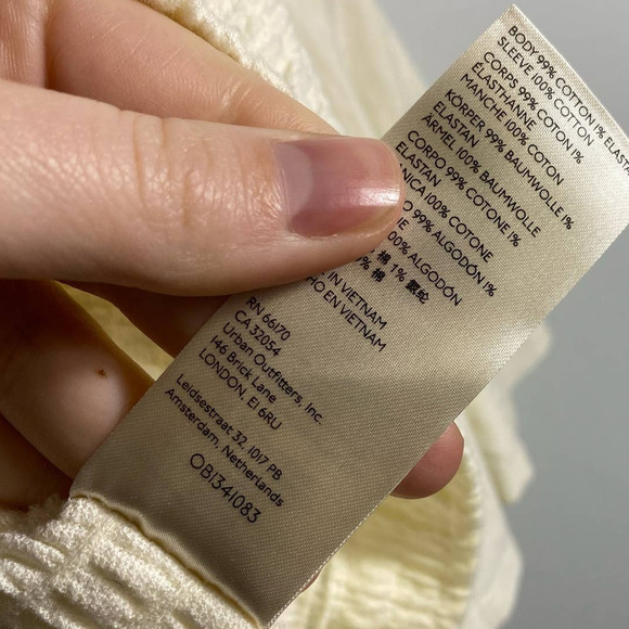 Anthropologie Smocked Bell-Sleeve Top - Picture 6 of 6